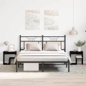 Éjjeliszekrény 2 pcs Musta tammi 40 x 30 x 40 cm Faanyag