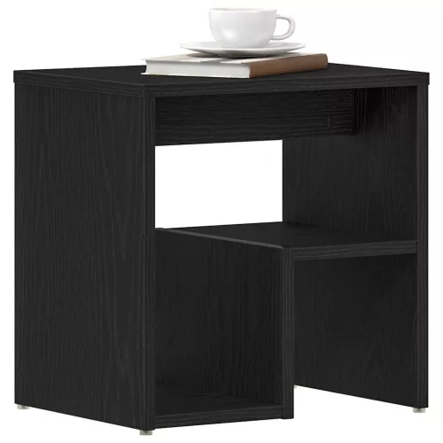 Éjjeliszekrény 2 pcs Musta tammi 40 x 30 x 40 cm Faanyag