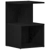 Éjjeliszekrény 2 pcs Musta tammi 35 x 35 x 55 cm Faanyag