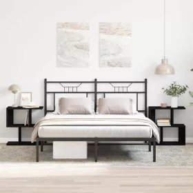 Éjjeliszekrény 2 pcs Musta tammi 50 x 30 x 51,5 cm Faanyag
