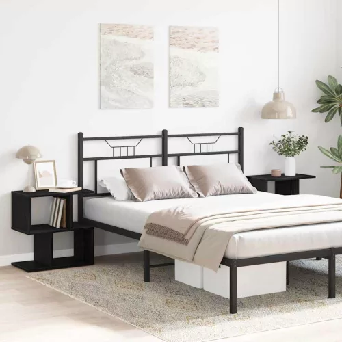 Éjjeliszekrény 2 pcs Musta tammi 50 x 30 x 51,5 cm Faanyag