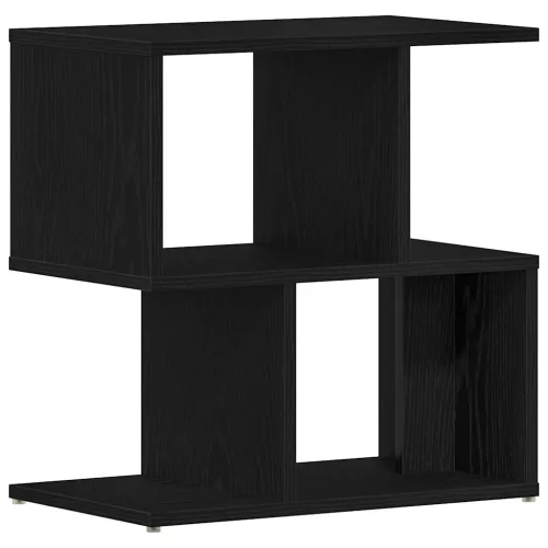 Éjjeliszekrény 2 pcs Musta tammi 50 x 30 x 51,5 cm Faanyag