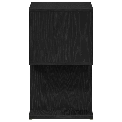 Éjjeliszekrény 2 pcs Musta tammi 50 x 30 x 51,5 cm Faanyag