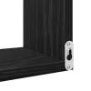 Fali Sarok Polc polcokkal Musta tammi 40 x 40 x 49.5 cm Faanyag