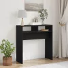 Konzolasztal Musta tammi 78 x 30 x 80 cm Faanyag
