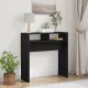 Konzolasztal Musta tammi 78 x 30 x 80 cm Faanyag