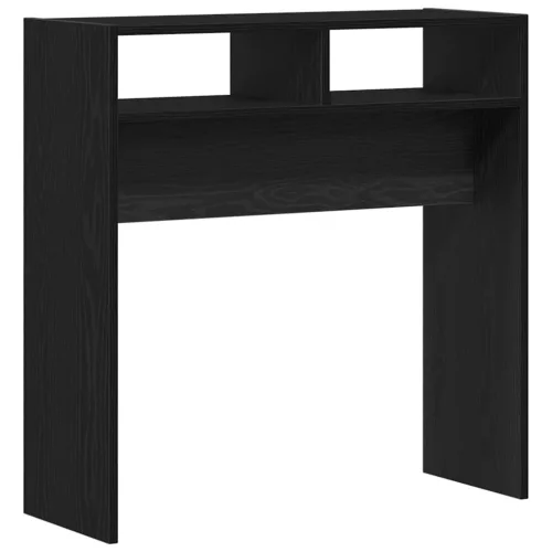 Konzolasztal Musta tammi 78 x 30 x 80 cm Faanyag