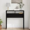 Konzolasztal Musta tammi 78 x 30 x 80 cm Faanyag