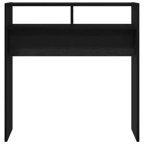 Konzolasztal Musta tammi 78 x 30 x 80 cm Faanyag