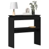 Konzolasztal Musta tammi 80 x 30 x 80 cm Faanyag