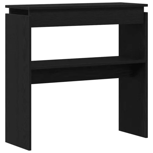 Konzolasztal Musta tammi 80 x 30 x 80 cm Faanyag