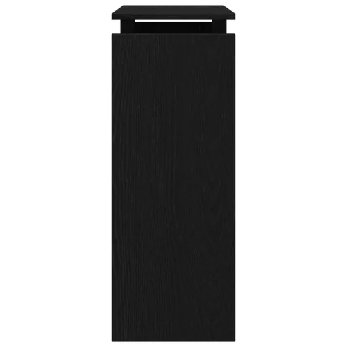 Konzolasztal Musta tammi 80 x 30 x 80 cm Faanyag