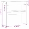 Konzolasztal Musta tammi 80 x 30 x 80 cm Faanyag