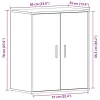 Cipősszekrény polcokkal Musta tammi 60 x 35 x 70 cm Faanyag