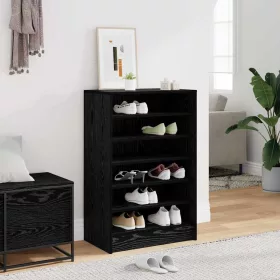   Cipősszekrény polcokkal Musta tammi 60 x 35 x 92 cm Faanyag