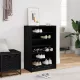 Cipősszekrény polcokkal Musta tammi 60 x 35 x 92 cm Faanyag