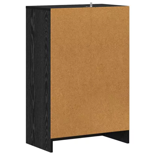 Cipősszekrény polcokkal Musta tammi 60 x 35 x 92 cm Faanyag