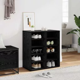 Cipősszekrény 2 pcs Musta tammi 32 x 35 x 70 cm Faanyag