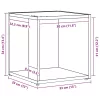 Sarokpolcok Musta tammi 33 x 33 x 34.5 cm Faanyag