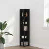Sarokpolcok Musta tammi 33 x 33 x 164.5 cm Faanyag