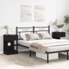 Éjjeliszekrény 2 pcs Musta tammi 40 x 35 x 65 cm Faanyag