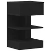 Éjjeliszekrény 2 pcs Musta tammi 40 x 35 x 65 cm Faanyag