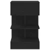 Éjjeliszekrény 2 pcs Musta tammi 40 x 35 x 65 cm Faanyag