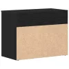 Cipőpad polcokkal tárolóval Musta tammi 60 x 30 x 45 cm Faanyag