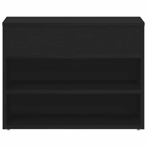 Cipőpad polcokkal tárolóval Musta tammi 60 x 30 x 45 cm Faanyag