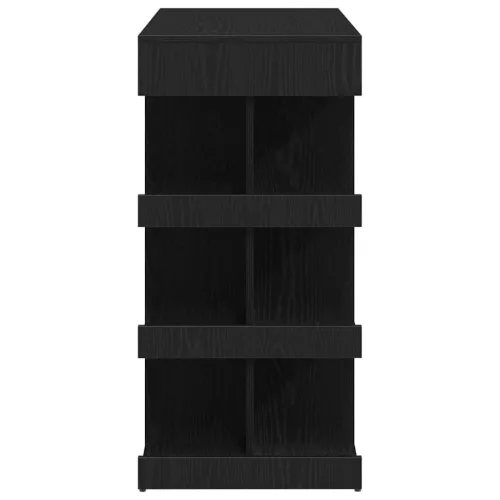 Bárasztal polcokkal Musta tammi 100 x 48 x 101.5 cm Faanyag