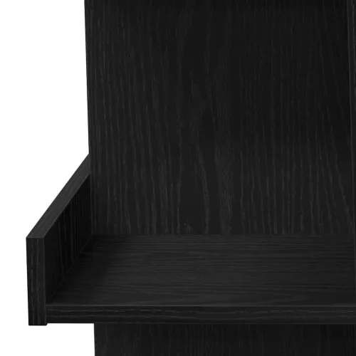 Bárasztal polcokkal Musta tammi 100 x 48 x 101.5 cm Faanyag