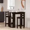 Bárasztal polcokkal Musta tammi 102 x 50 x 103.5 cm Faanyag