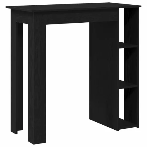 Bárasztal polcokkal Musta tammi 102 x 50 x 103.5 cm Faanyag