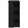 Bárasztal polcokkal Musta tammi 102 x 50 x 103.5 cm Faanyag