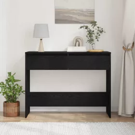 Konzolasztal fiókkal Musta tammi 100 x 35 x 76.5 cm Faanyag