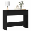 Konzolasztal fiókkal Musta tammi 100 x 35 x 76.5 cm Faanyag