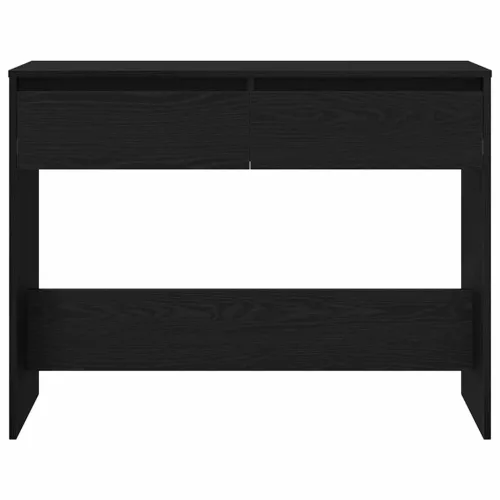 Konzolasztal fiókkal Musta tammi 100 x 35 x 76.5 cm Faanyag
