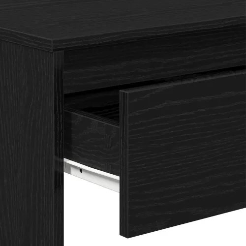 Konzolasztal fiókkal Musta tammi 100 x 35 x 76.5 cm Faanyag