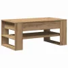 Dohányzóasztal kézműves tölgy 102 x 55 x 45 cm Faanyag