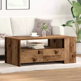   Dohányzóasztal with Drawer Régi fa 102 x 55 x 43.5 cm Faanyag
