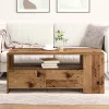 Dohányzóasztal with Drawer Régi fa 102 x 55 x 43.5 cm Faanyag