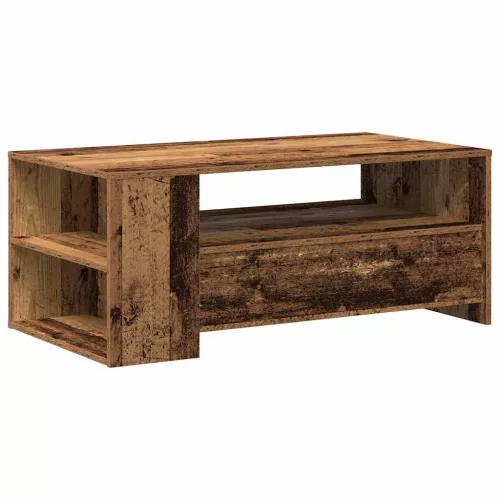 Dohányzóasztal with Drawer Régi fa 102 x 55 x 43.5 cm Faanyag