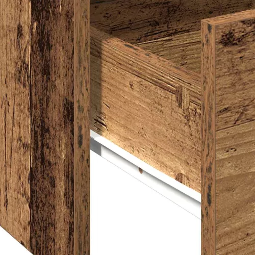 Dohányzóasztal with Drawer Régi fa 102 x 55 x 43.5 cm Faanyag
