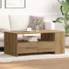 Dohányzóasztal kézműves tölgy 102 x 55 x 43.5 cm Faanyag