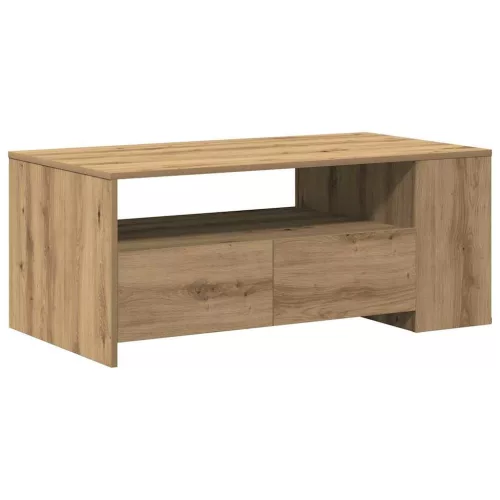 Dohányzóasztal kézműves tölgy 102 x 55 x 43.5 cm Faanyag