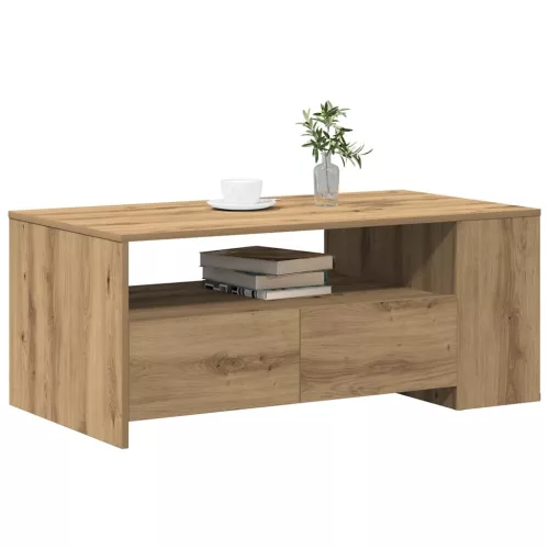Dohányzóasztal kézműves tölgy 102 x 55 x 43.5 cm Faanyag