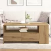 Dohányzóasztal kézműves tölgy 102 x 55 x 43.5 cm Faanyag
