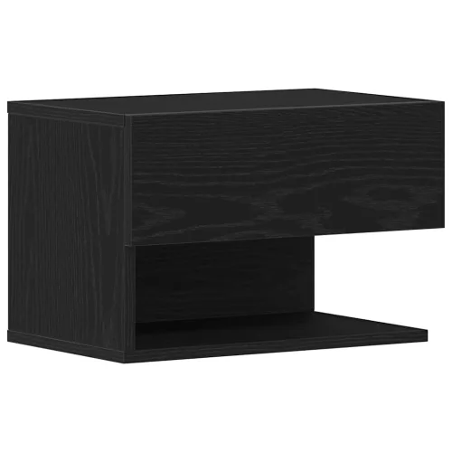Éjjeliszekrény fiókkal Musta tammi 46 x 29,5 x 30 cm Faanyag