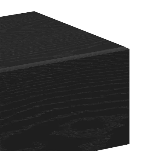 Éjjeliszekrény 2 pcs Musta tammi 46 x 29,5 x 30 cm Faanyag