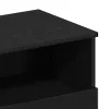 Éjjeliszekrény 2 pcs Musta tammi 40 x 35 x 65 cm Faanyag
